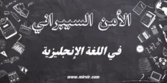 الأمن السيبراني بالإنجليزية